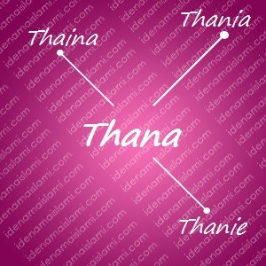 variasi arti nama Thana untuk nama bayi perempuan islami