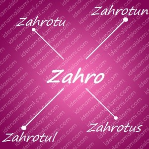 variasi arti nama Zahro untuk nama bayi perempuan islami