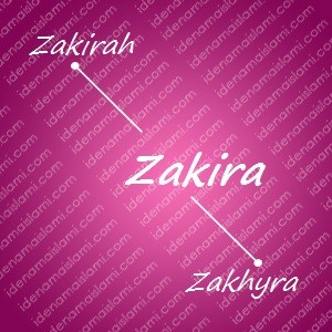 variasi arti nama Zakira untuk nama bayi perempuan islami