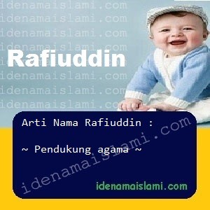 arti nama Rafiuddin