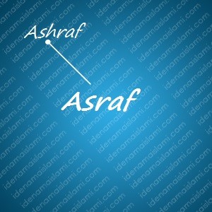 variasi arti nama Asraf untuk nama bayi laki laki islami