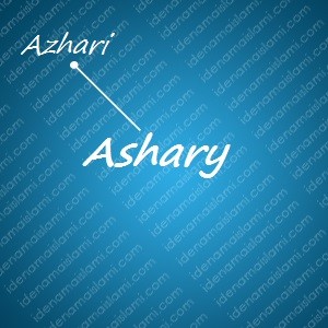 variasi arti nama Ashary untuk nama bayi laki laki islami
