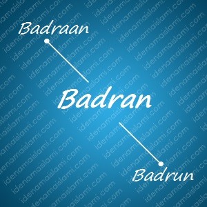 variasi arti nama Badran untuk nama bayi laki laki islami