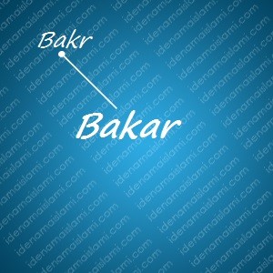 variasi arti nama Bakar untuk nama bayi laki laki islami