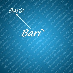 variasi arti nama Bari` untuk nama bayi laki laki islami
