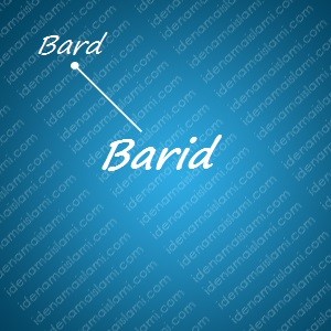variasi arti nama Barid untuk nama bayi laki laki islami