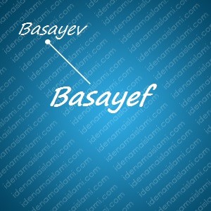 variasi arti nama Basayef untuk nama bayi laki laki islami