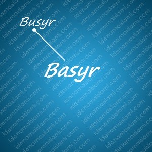 variasi arti nama Basyr untuk nama bayi laki laki islami