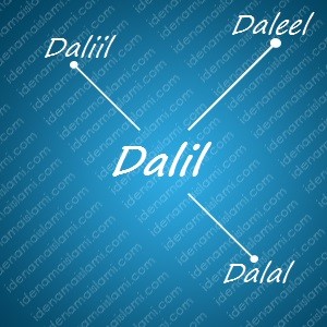 variasi arti nama Dalil untuk nama bayi laki laki islami