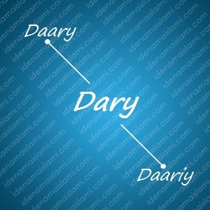 variasi arti nama Dary untuk nama bayi laki laki islami