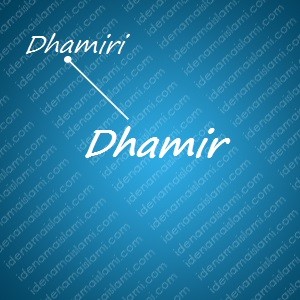 variasi arti nama Dhamir untuk nama bayi laki laki islami