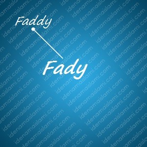 variasi arti nama Fady untuk nama bayi laki laki islami