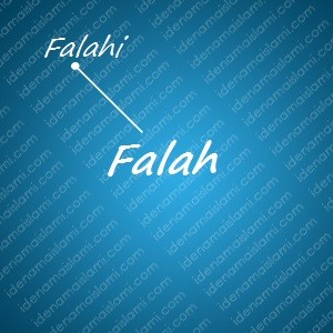 variasi arti nama Falah untuk nama bayi laki laki islami