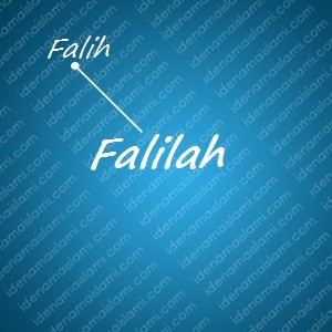variasi arti nama Falilah untuk nama bayi laki laki islami