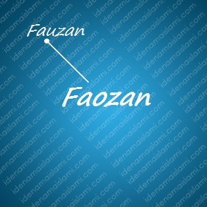 variasi arti nama Faozan untuk nama bayi laki laki islami