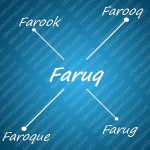 variasi arti nama Faruq untuk nama bayi laki laki islami