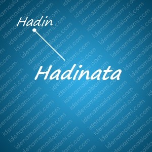 variasi arti nama Hadinata untuk nama bayi laki laki islami