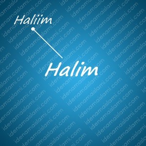 variasi arti nama Halim untuk nama bayi laki laki islami
