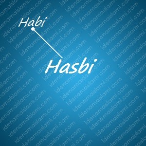 variasi arti nama Hasbi untuk nama bayi laki laki islami