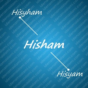 variasi arti nama Hisham untuk nama bayi laki laki islami