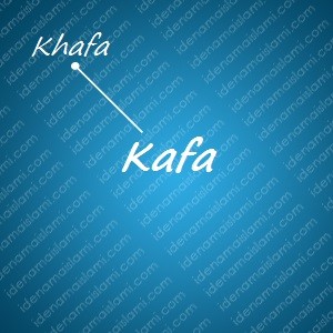 variasi arti nama Kafa untuk nama bayi laki laki islami
