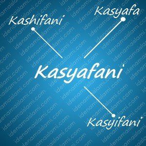 variasi arti nama Kasyafani untuk nama bayi laki laki islami