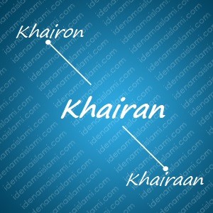 variasi arti nama Khairan untuk nama bayi laki laki islami