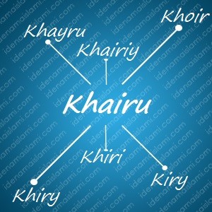 variasi arti nama Khairu untuk nama bayi laki laki islami