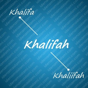 variasi arti nama Khalifah untuk nama bayi laki laki islami