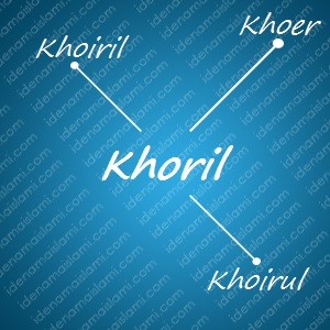 variasi arti nama Khoril untuk nama bayi laki laki islami