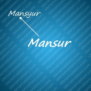variasi arti nama Mansur untuk nama bayi laki laki islami