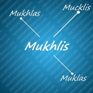variasi arti nama Mukhlis untuk nama bayi laki laki islami
