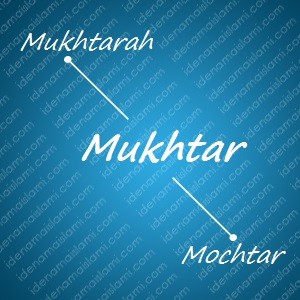variasi arti nama Mukhtar untuk nama bayi laki laki islami