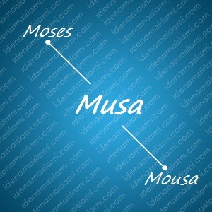 variasi arti nama Musa untuk nama bayi laki laki islami