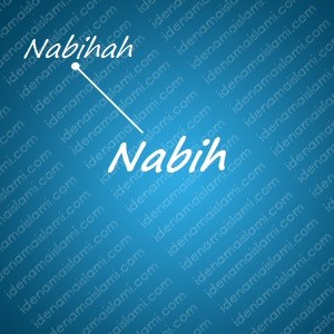 variasi arti nama Nabih untuk nama bayi laki laki islami