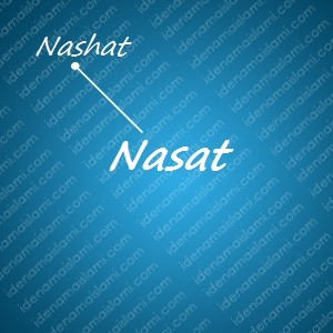 variasi arti nama Nasat untuk nama bayi laki laki islami