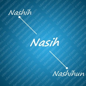 variasi arti nama Nasih untuk nama bayi laki laki islami