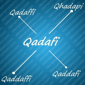 variasi arti nama Qadafi untuk nama bayi laki laki islami