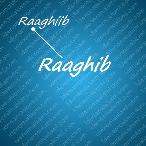 variasi arti nama Raaghib untuk nama bayi laki laki islami