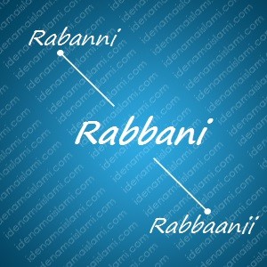 variasi arti nama Rabbani untuk nama bayi laki laki islami