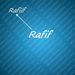 variasi arti nama Rafif untuk nama bayi laki laki islami