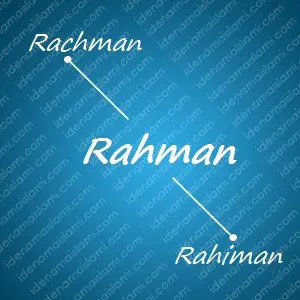 variasi arti nama Rahman untuk nama bayi laki laki islami
