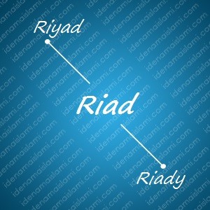 variasi arti nama Riad untuk nama bayi laki laki islami