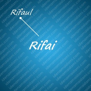 variasi arti nama Rifai untuk nama bayi laki laki islami
