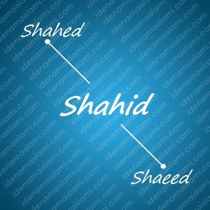 variasi arti nama Shahid untuk nama bayi laki laki islami