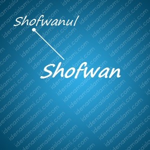 variasi arti nama Shofwan untuk nama bayi laki laki islami