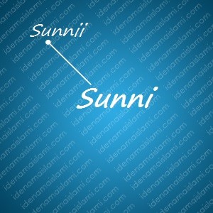 variasi arti nama Sunni untuk nama bayi laki laki islami