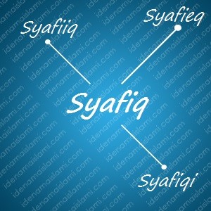 variasi arti nama Syafiq untuk nama bayi laki laki islami