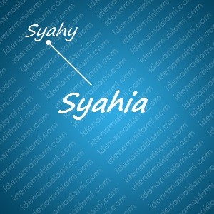 variasi arti nama Syahia untuk nama bayi laki laki islami