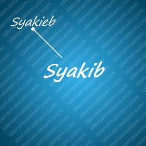 variasi arti nama Syakib untuk nama bayi laki laki islami
